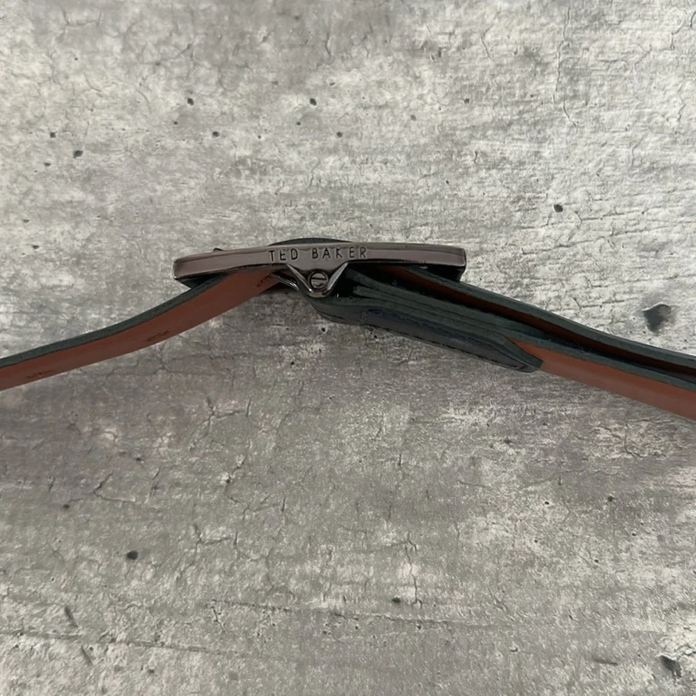 Ted Baker  Blue and Brown Leather Reversible Belt